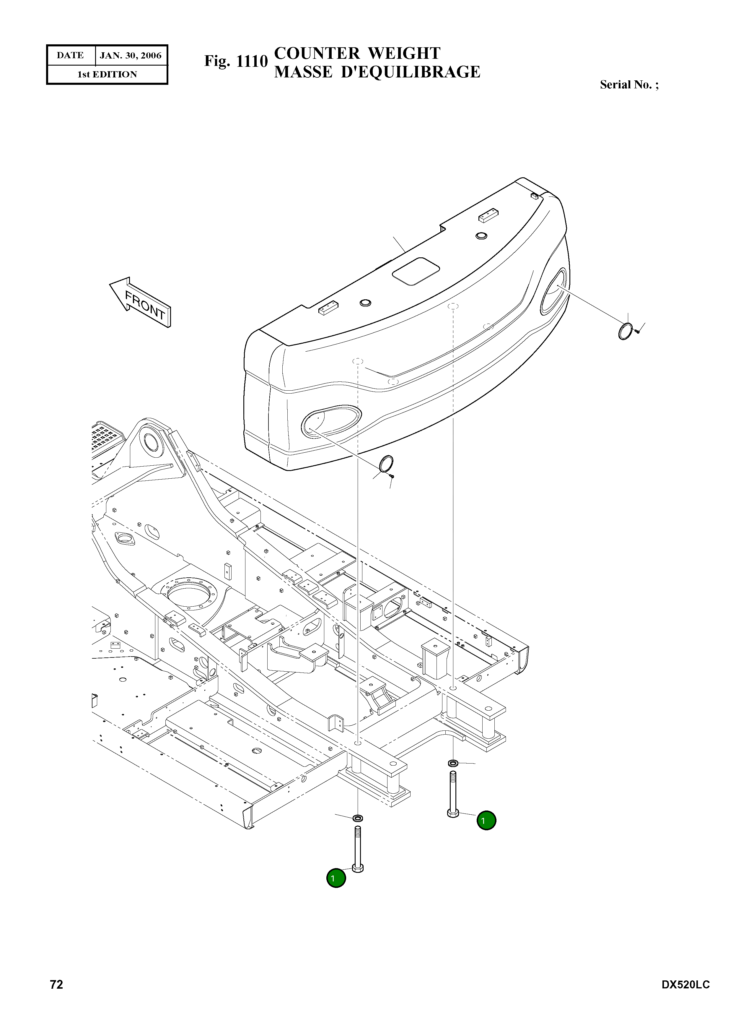 Болт 120-00271A Komatsu