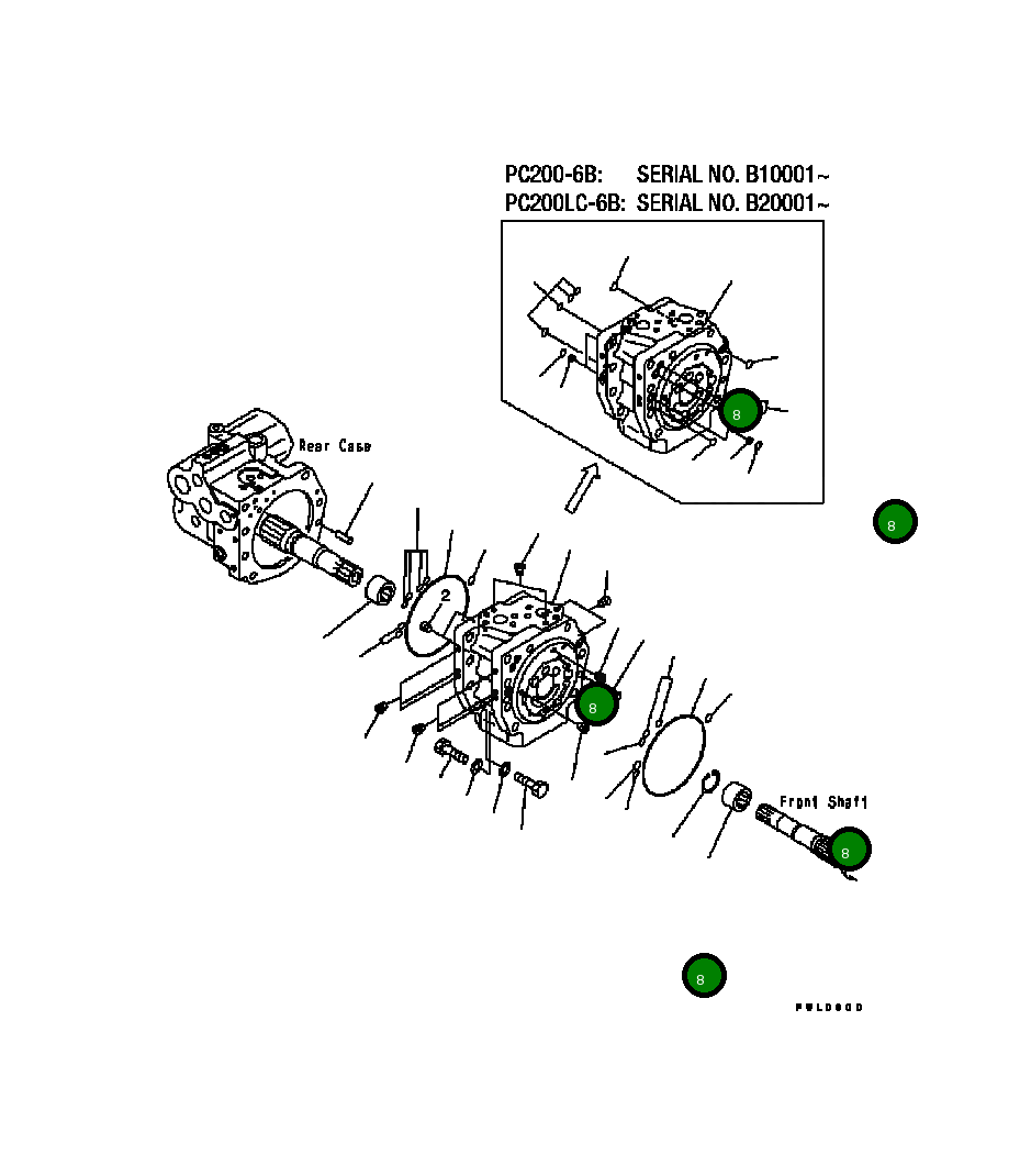 Кольцо уплотнительное (O-Ring) 07000-B2012 Komatsu