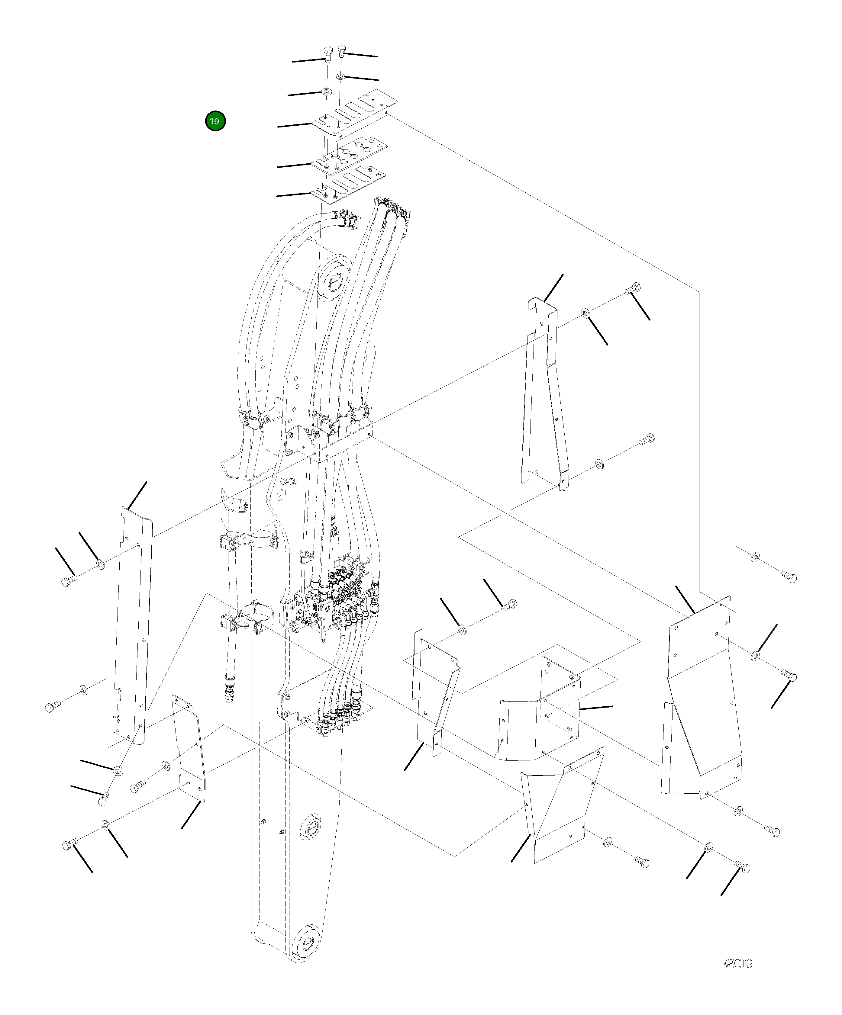 Крышка 4A1-70-21660 Komatsu