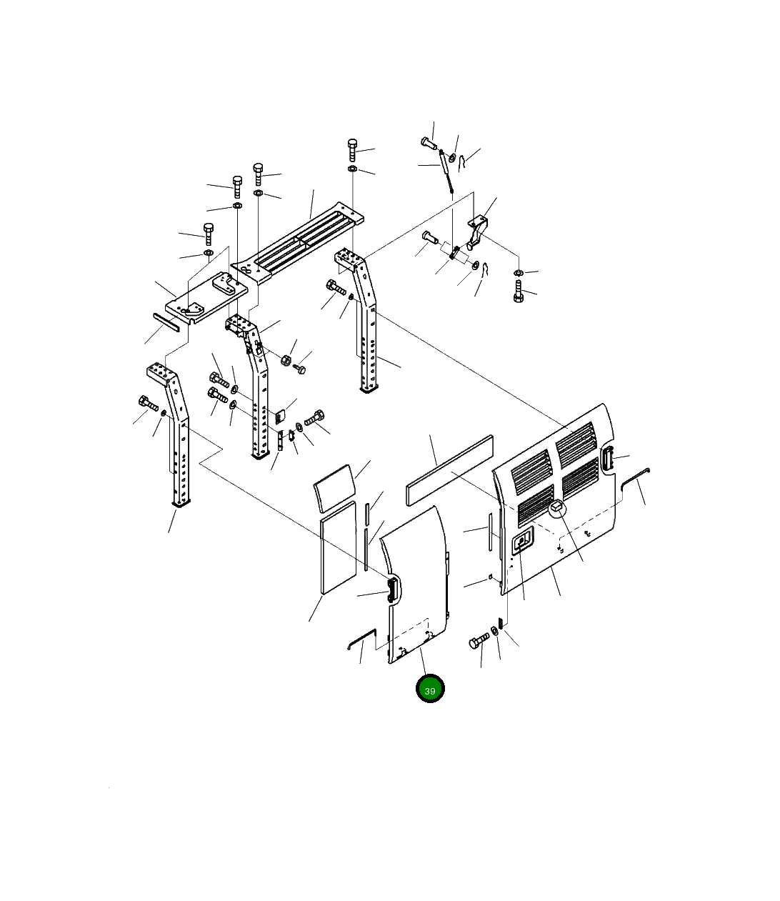 Крышка 2A5-54-11331 Komatsu