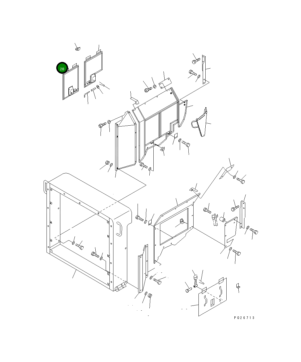 Крышка 561-89-64430 Komatsu