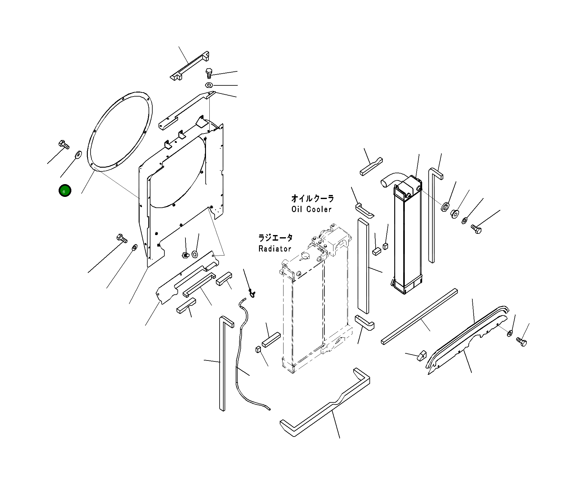 Крышка 206-03-21341  Komatsu