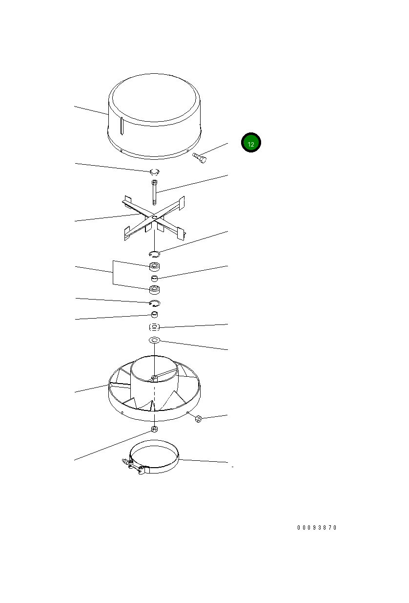 Болт 418-U12-3240 Komatsu