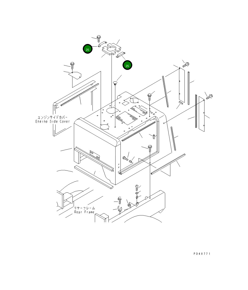 Крышка 416-S06-2170 Komatsu