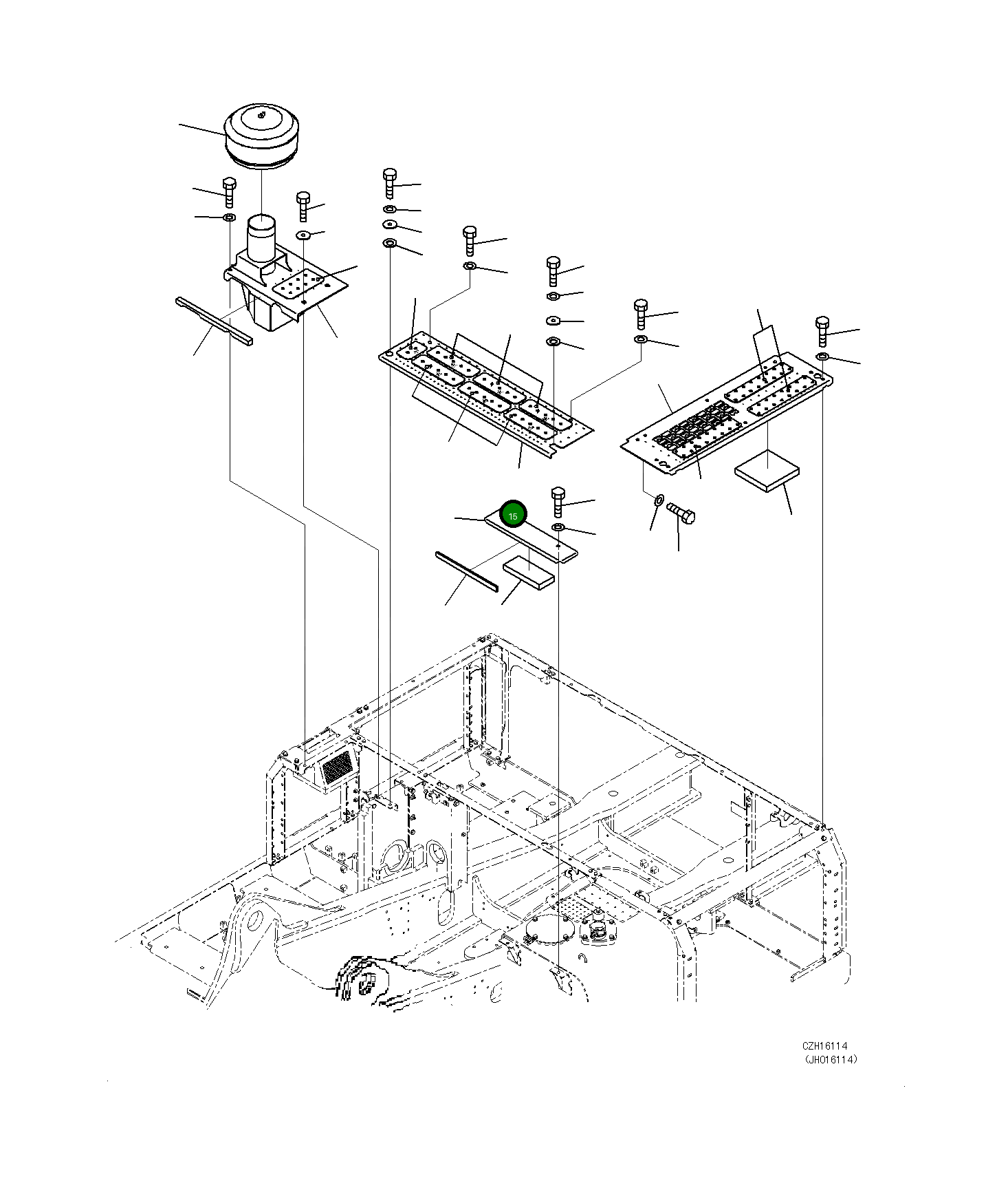 Крышка 208-54-76512 Komatsu