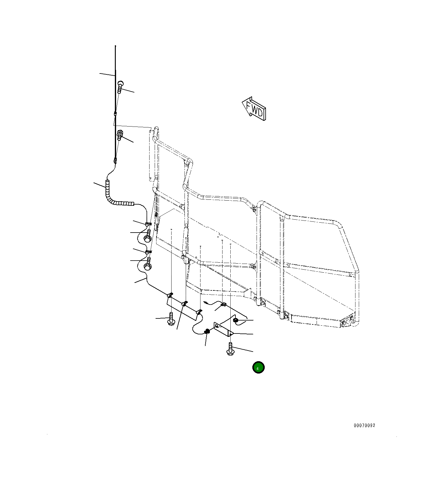 Крышка 561-54-8A840 Komatsu