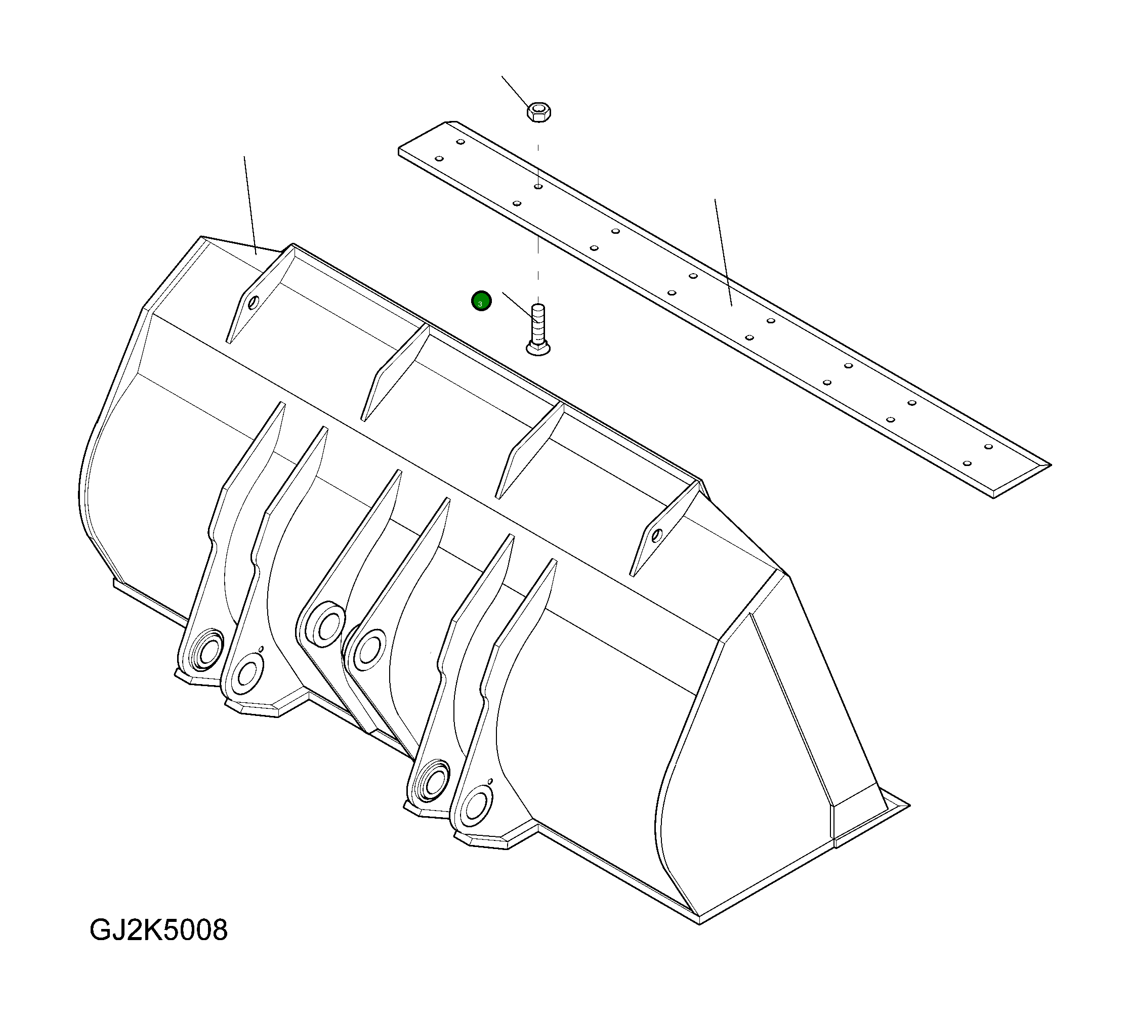 Болт 421-70-H2C50  Komatsu