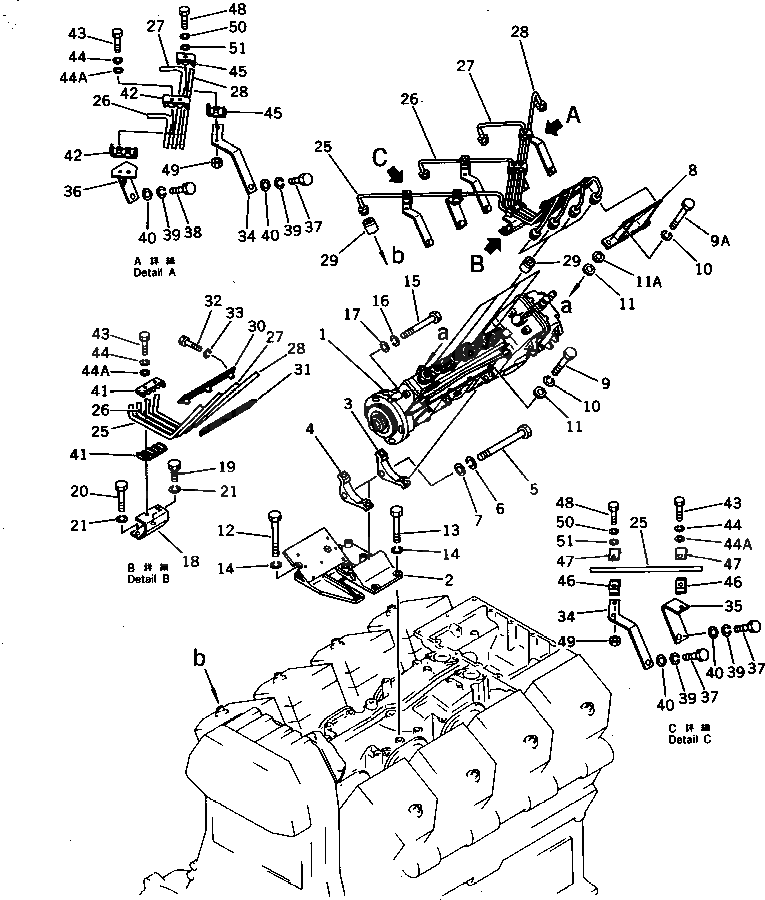 Болт 6164-71-2220 Komatsu