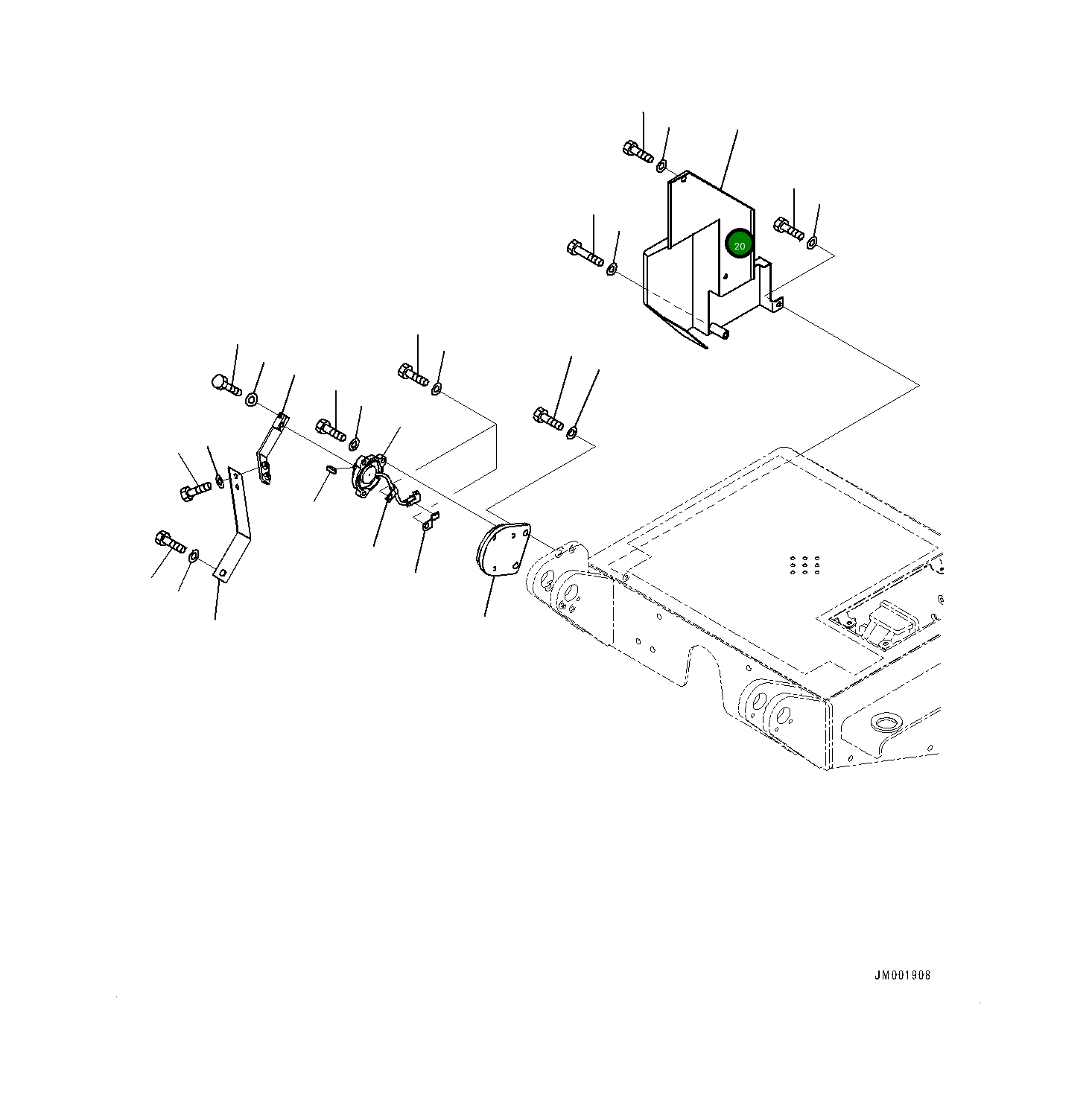 Крышка 561-89-87281 Komatsu