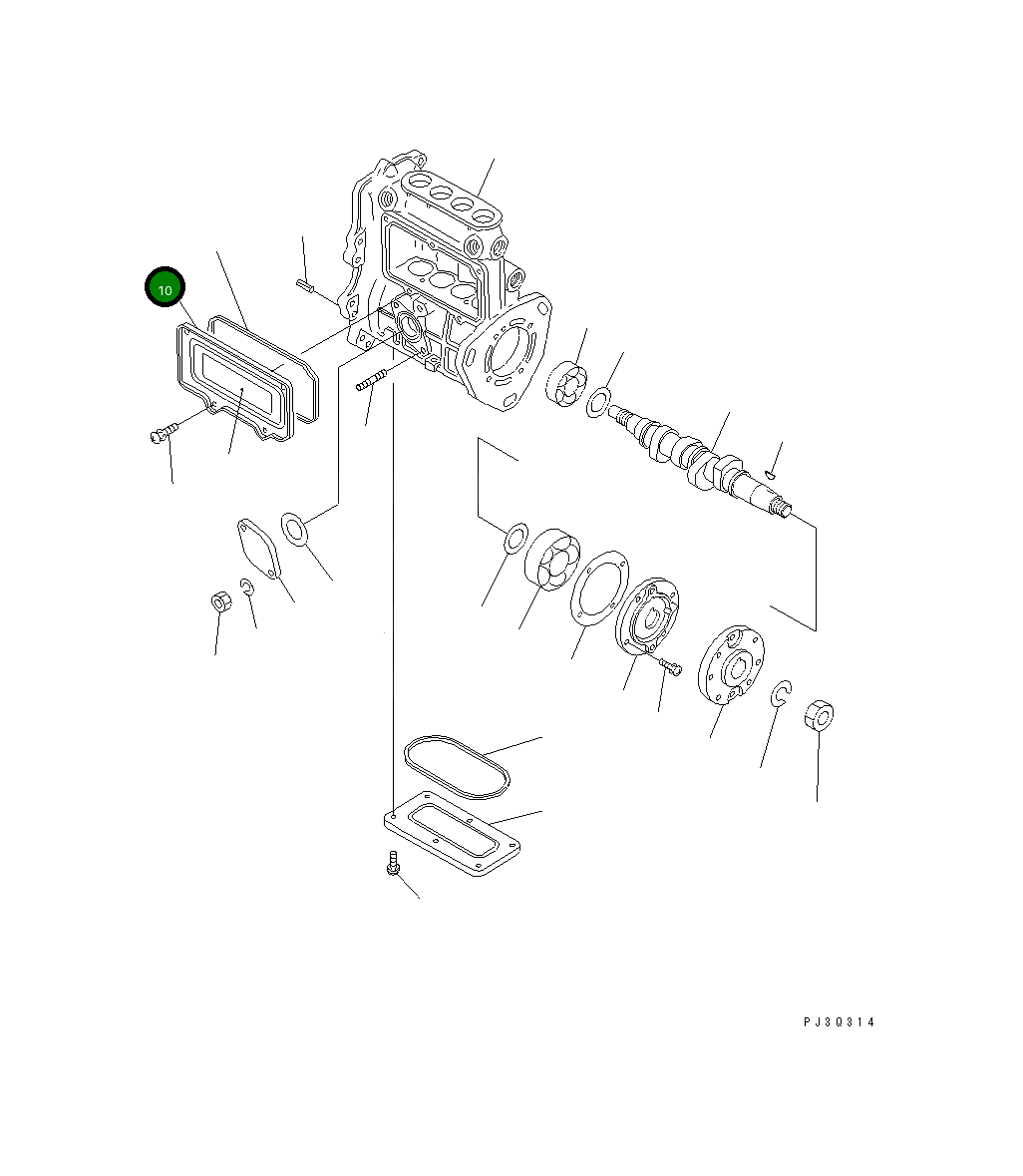 Крышка 451-866  Komatsu