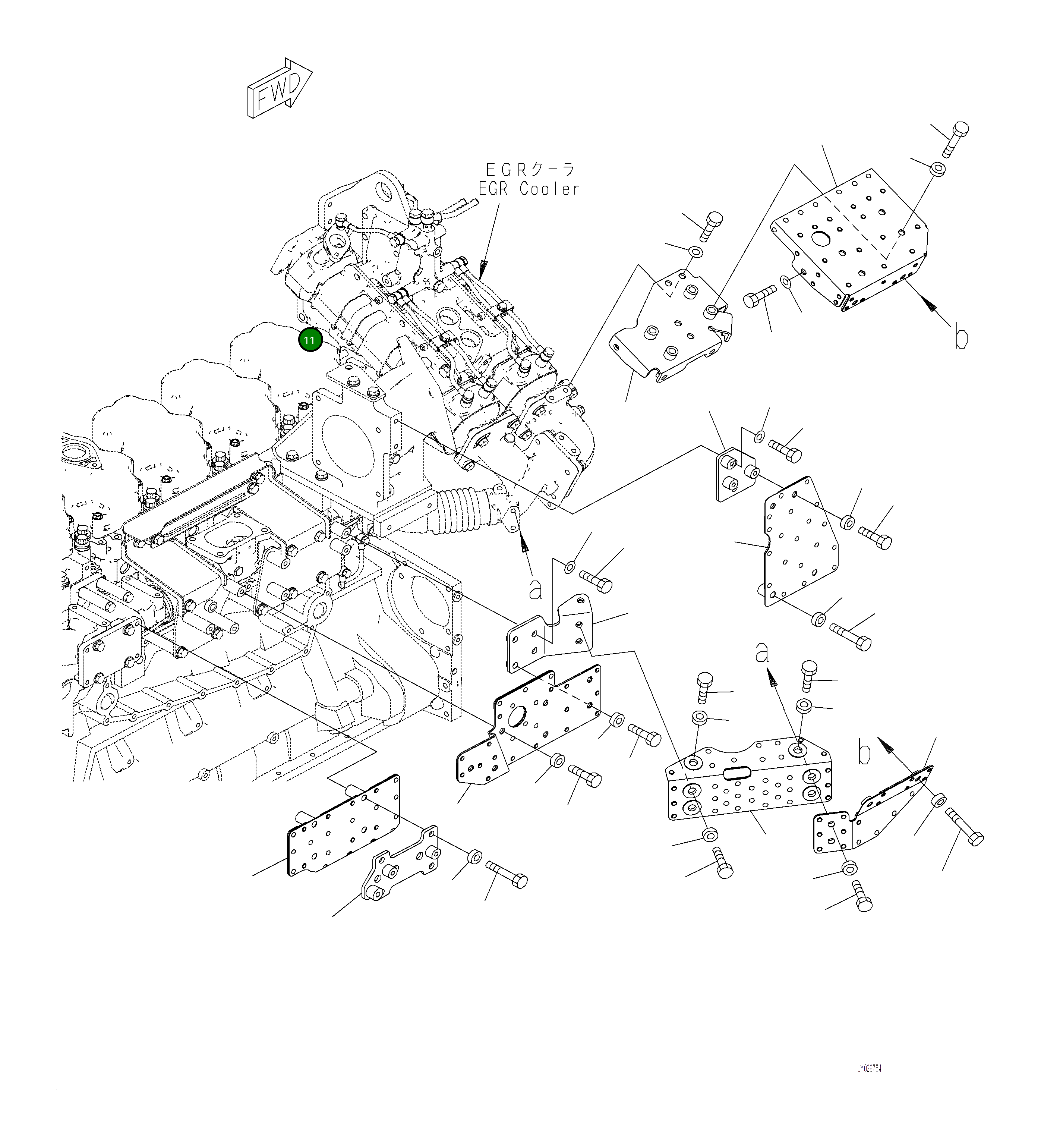 Крышка 6262-11-8830 Komatsu