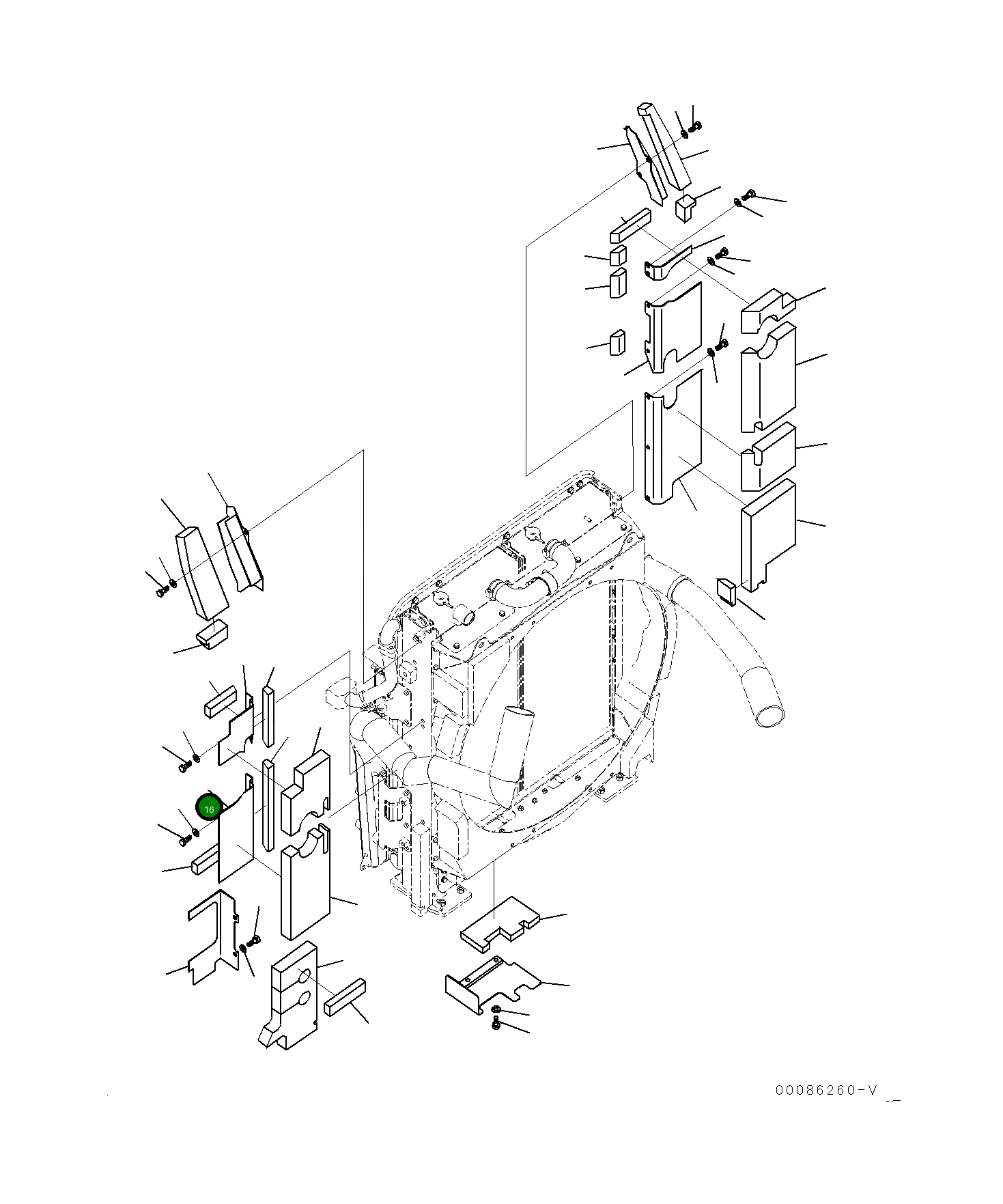 Крышка 21M-03-22321 Komatsu