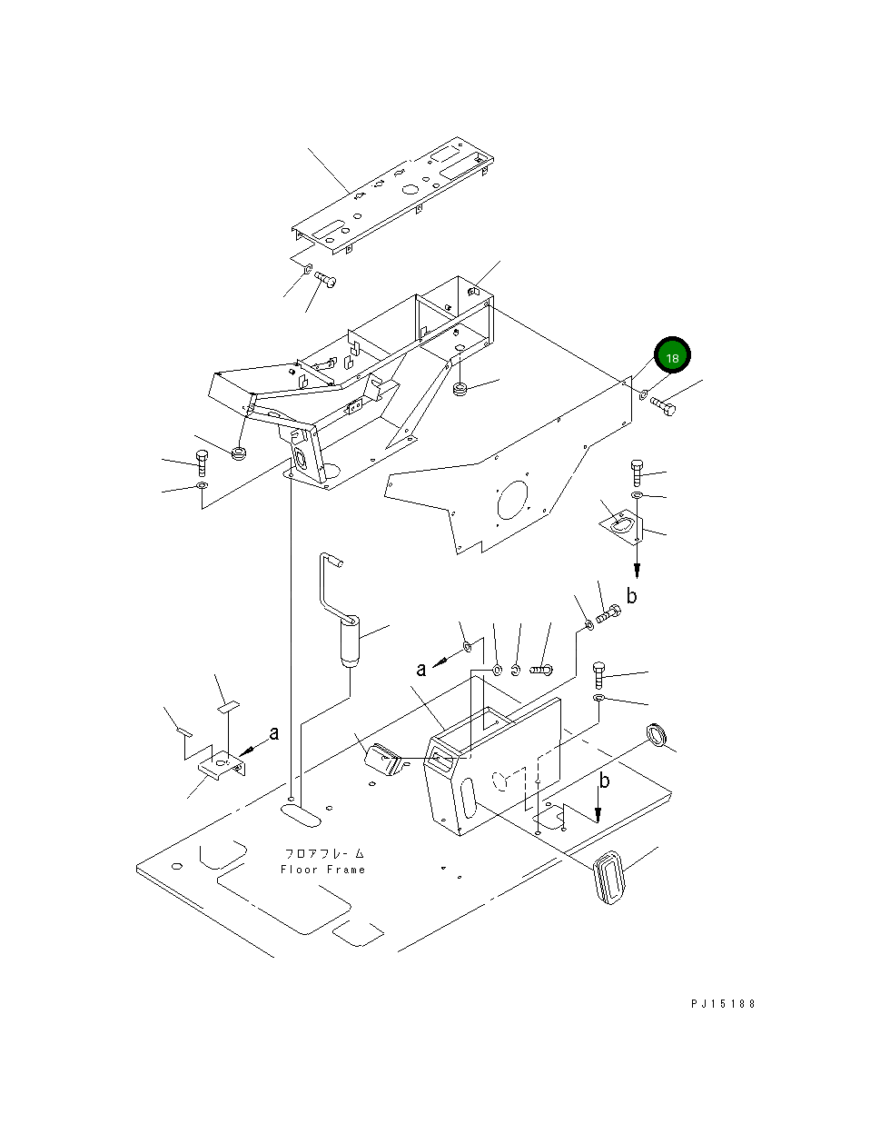 Крышка 20K-43-14140 Komatsu