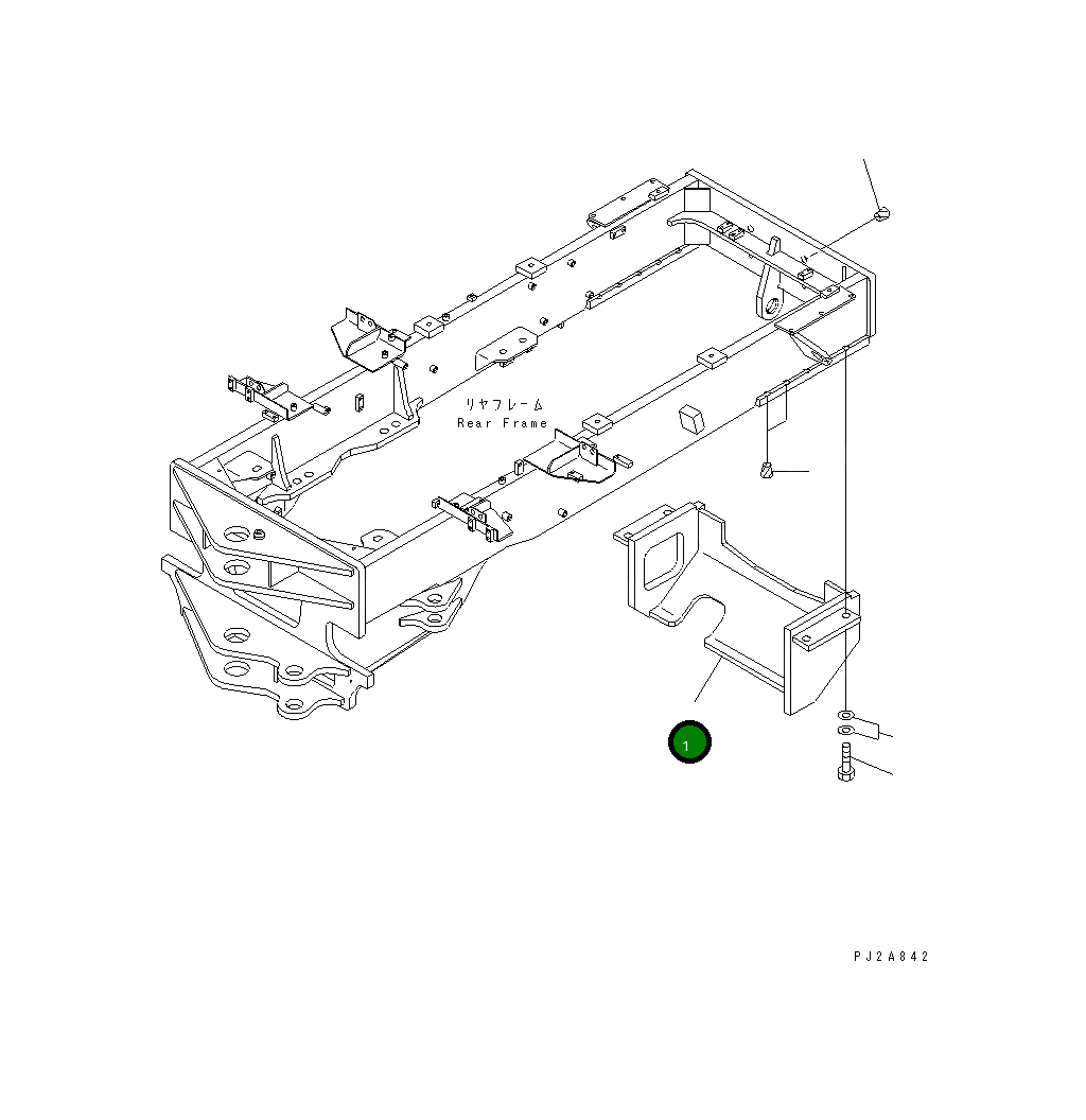 Крышка 23A-846-3260 Komatsu