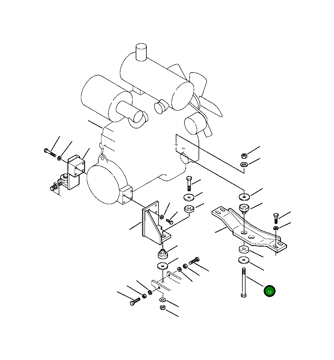 Болт 01013-32235  Komatsu