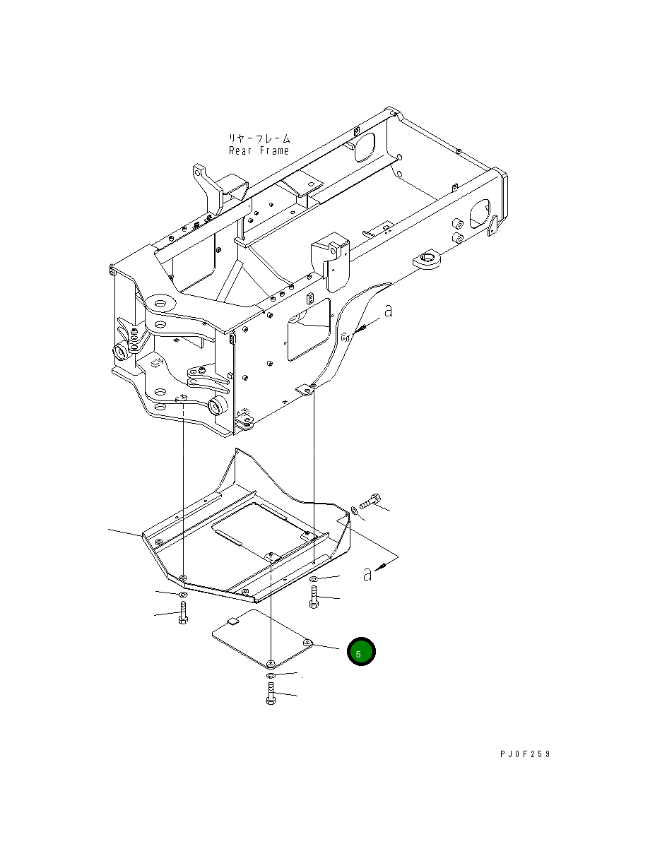 Крышка 416-N10-2470 Komatsu