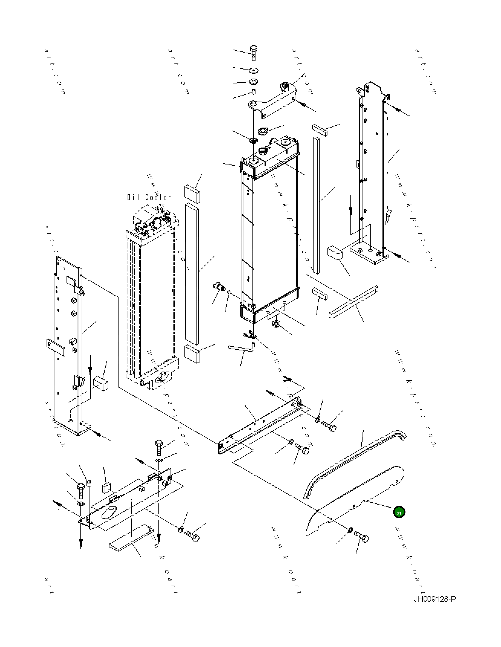 Крышка 21K-03-41221 Komatsu