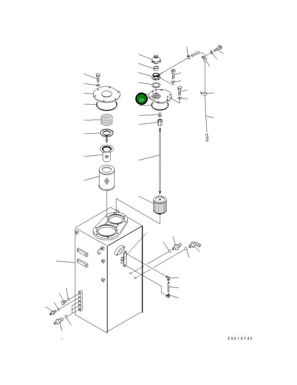 Крышка 22U-60-81540 Komatsu