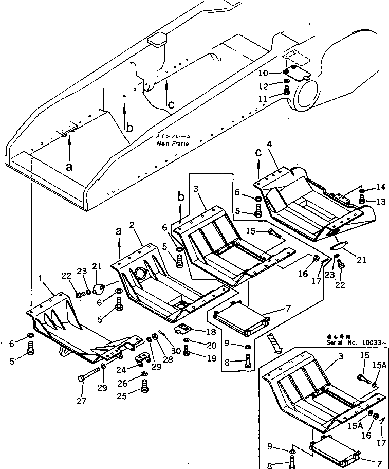 Болт 01010-83060  Komatsu