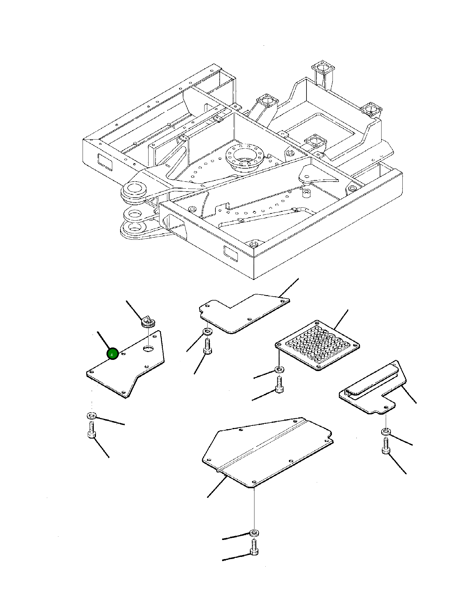 Крышка 21D-54-11280 Komatsu