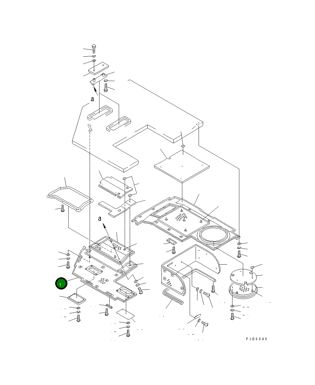Крышка 176-911-2642 Komatsu
