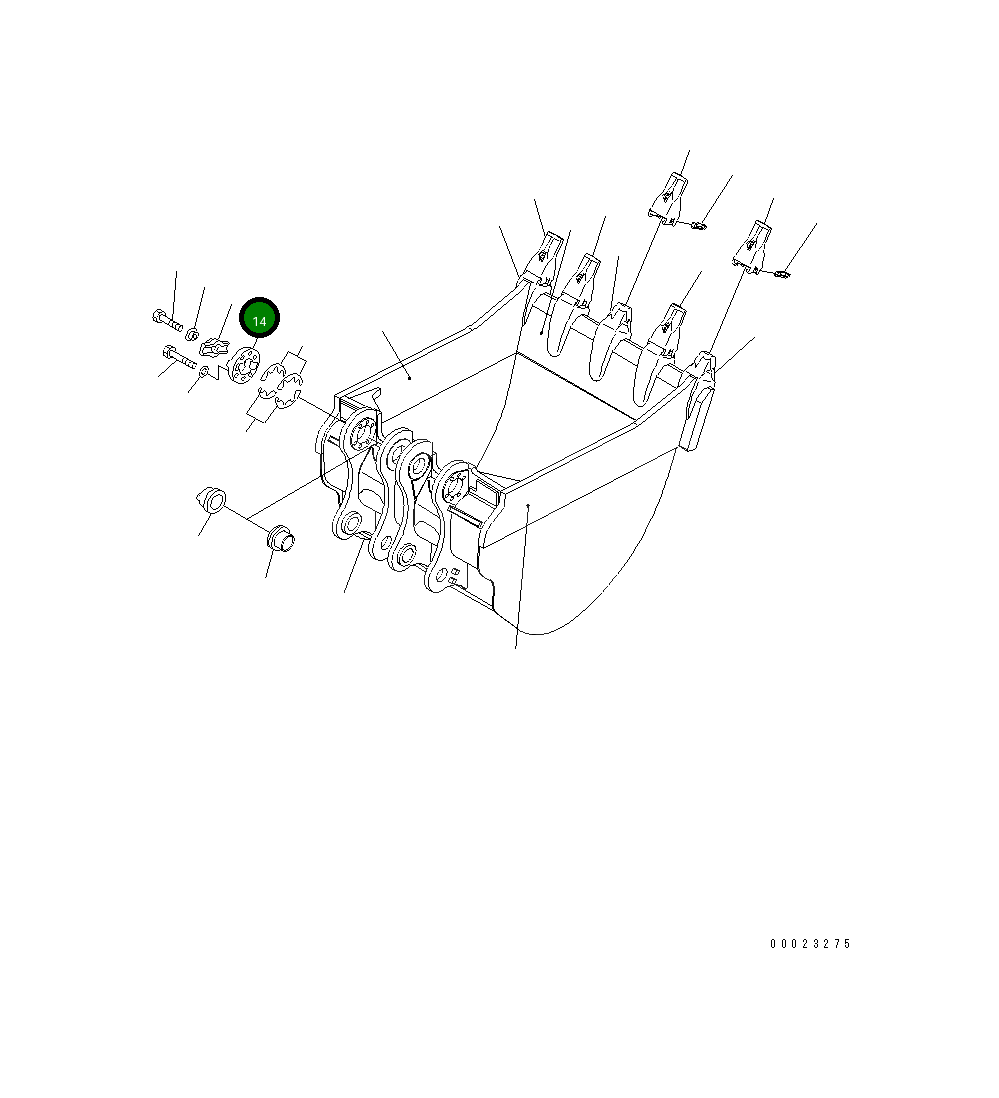 Крышка 21T-70-74290 Komatsu
