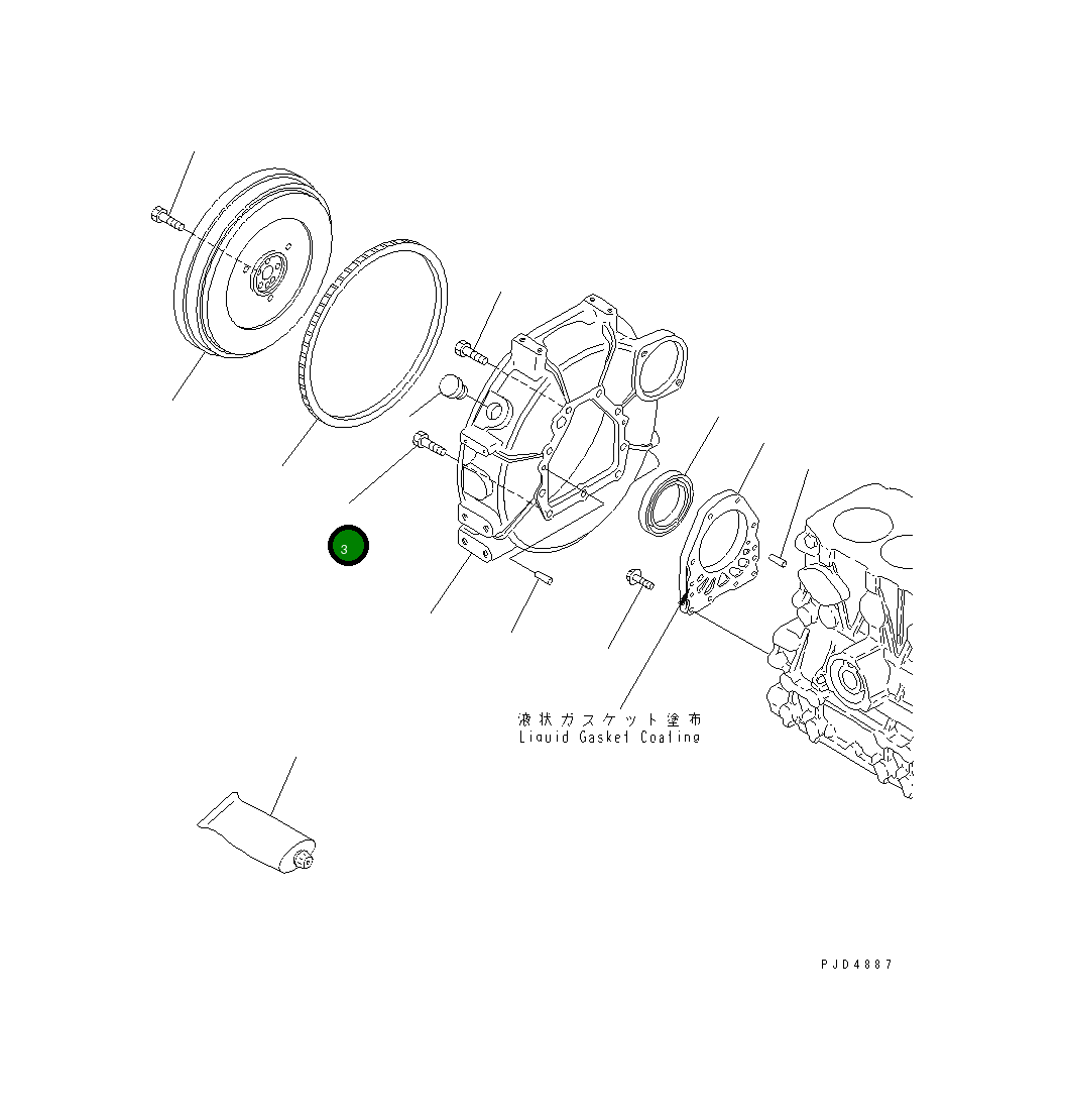 Болт 456-714 Komatsu