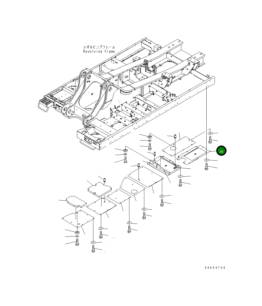 Крышка 209-54-42120 Komatsu