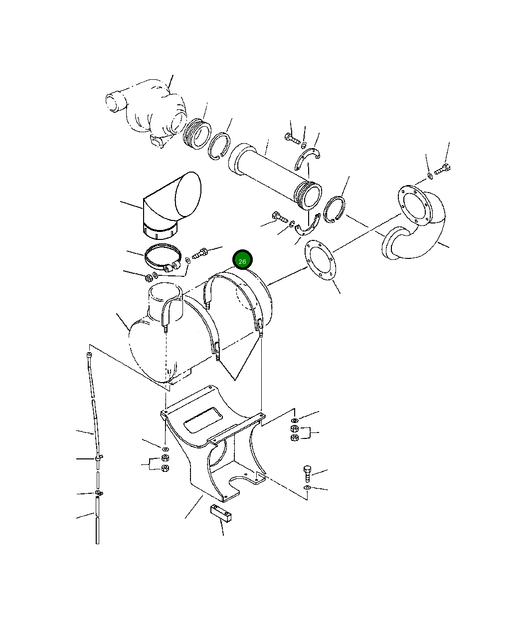 Болт 24844 R1 Komatsu