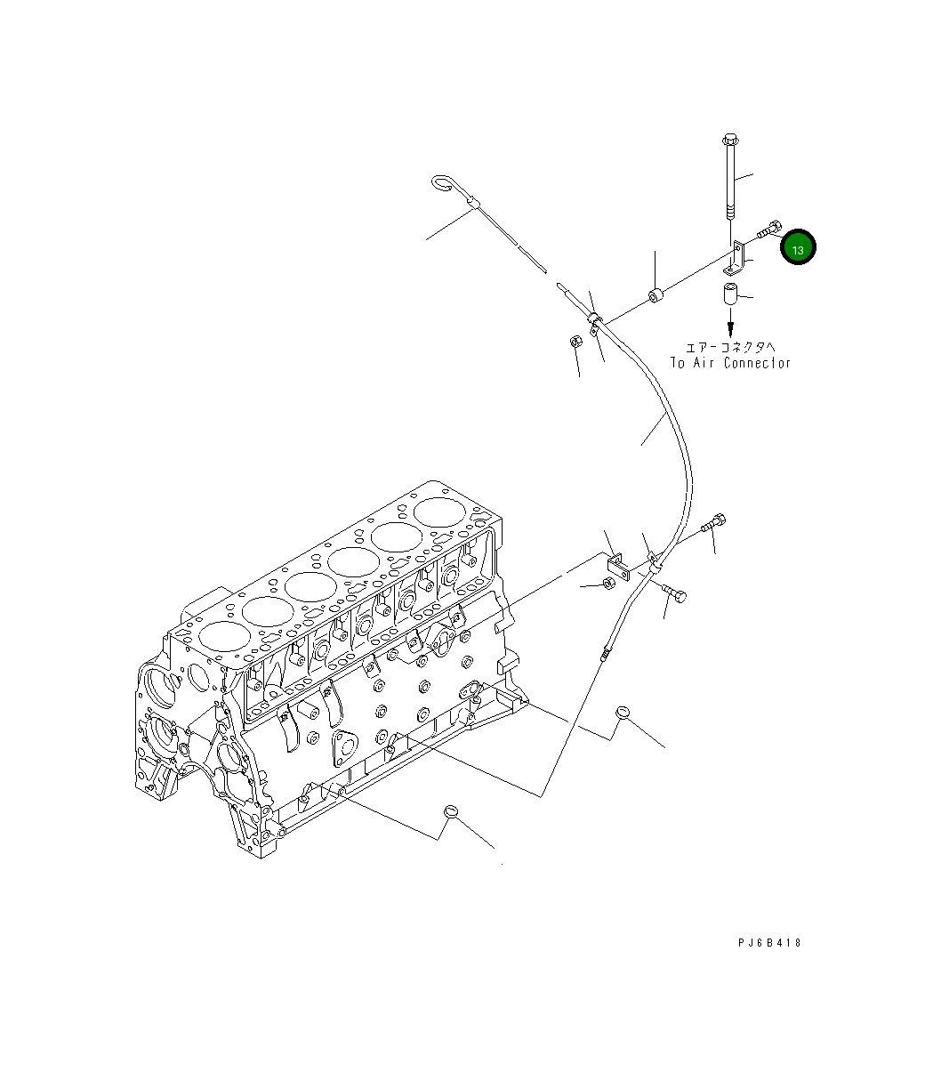 Болт 01435-60835 Komatsu