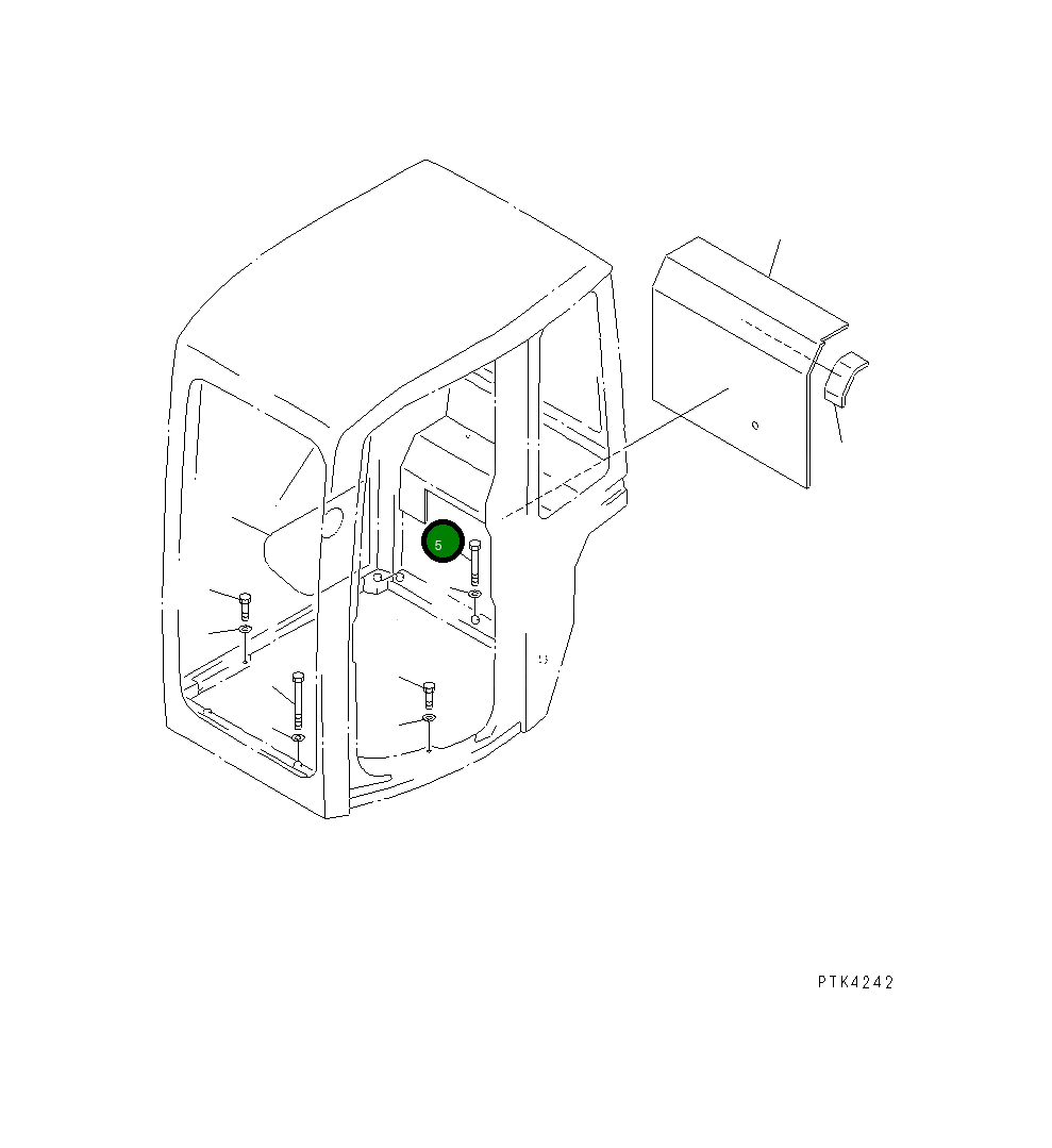 Болт 01010-81080 Komatsu