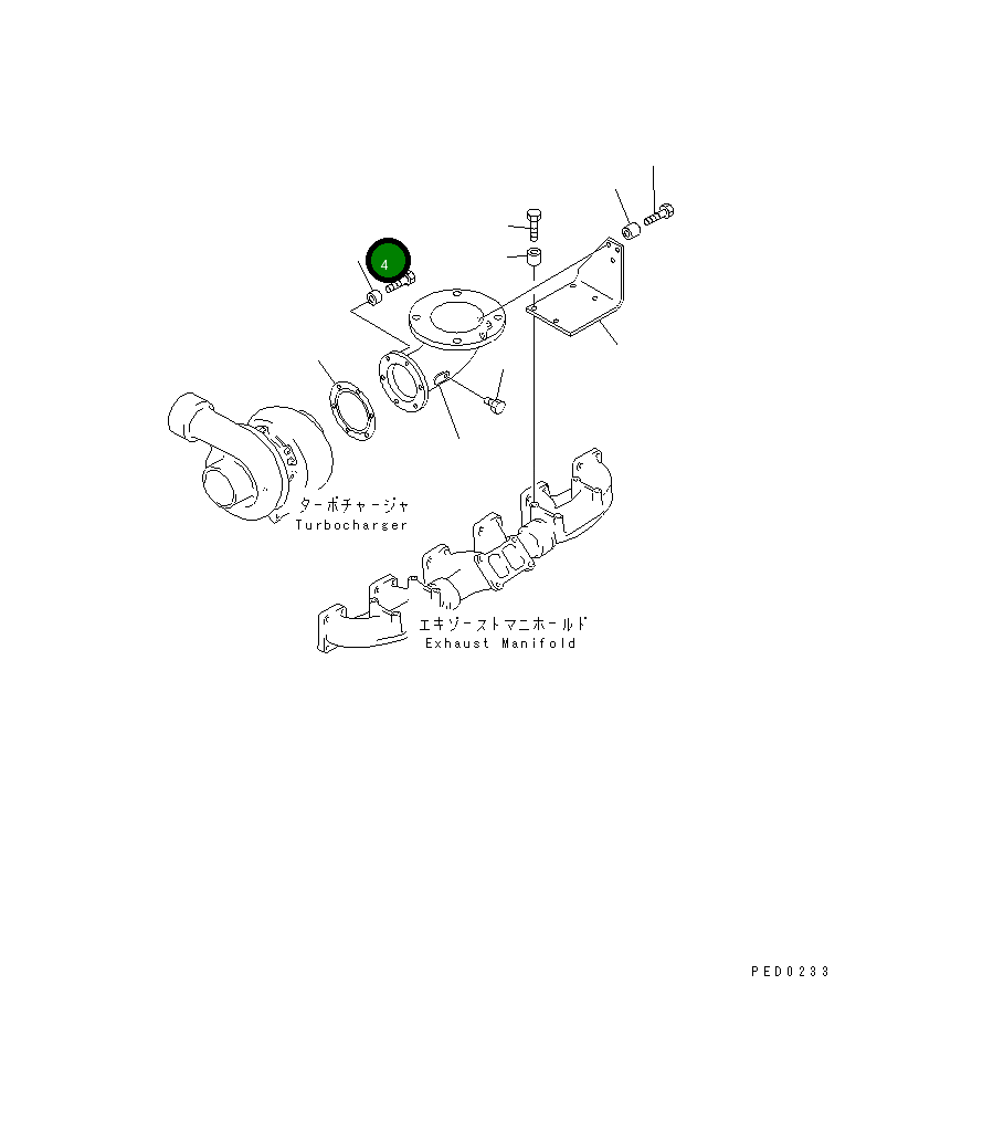Болт 01020-11040 Komatsu