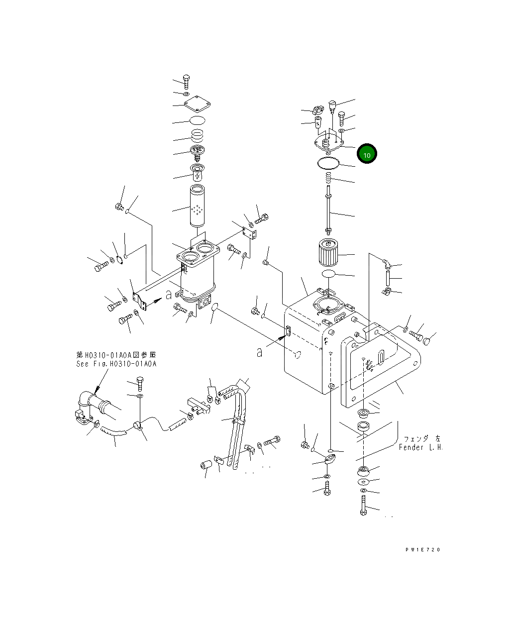Крышка 19M-60-17120  Komatsu