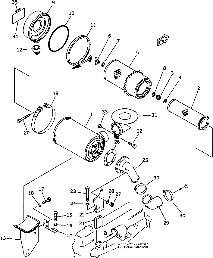 Болт 01011-31025 Komatsu