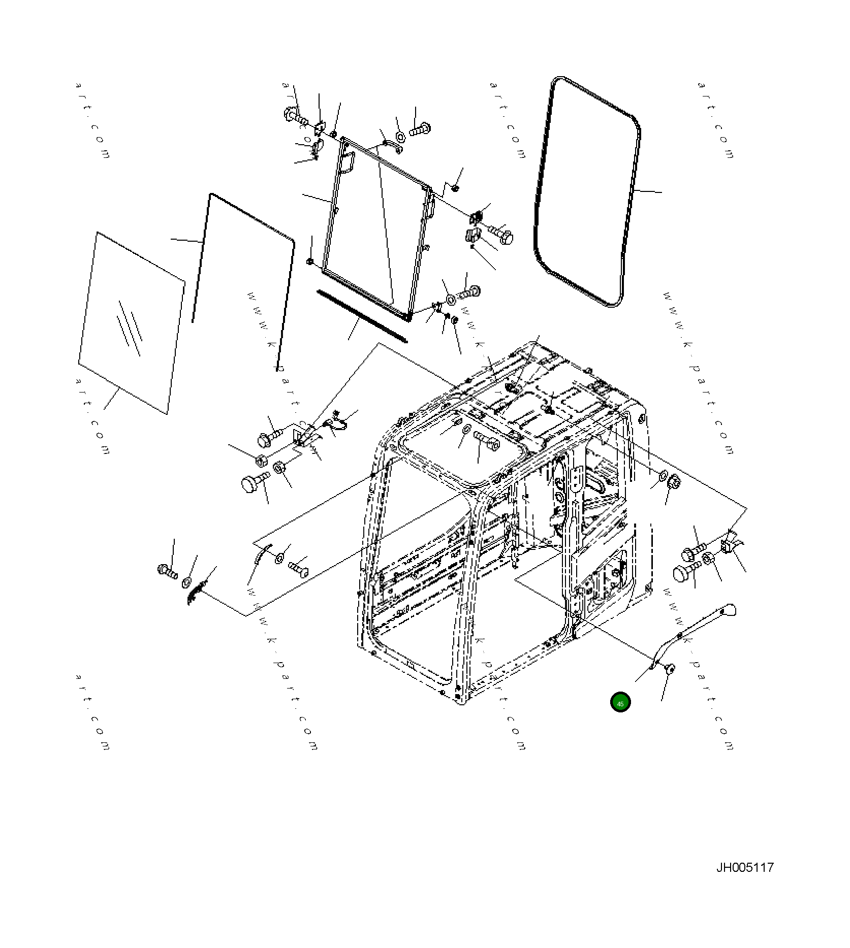 Крышка 2A5-53-11481 Komatsu
