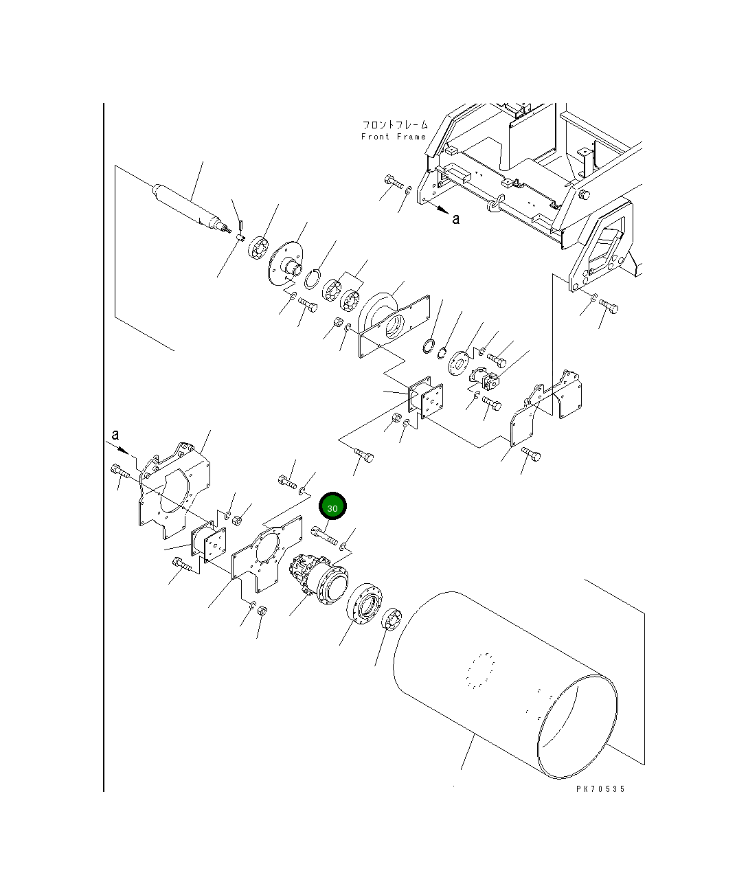 Болт 01252-31295  Komatsu