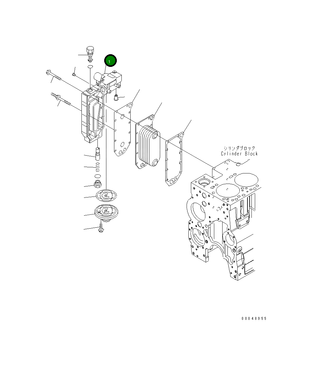 Крышка 6743-61-2111  Komatsu