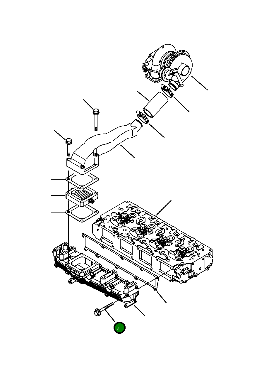 Болт YM26196080702 Komatsu
