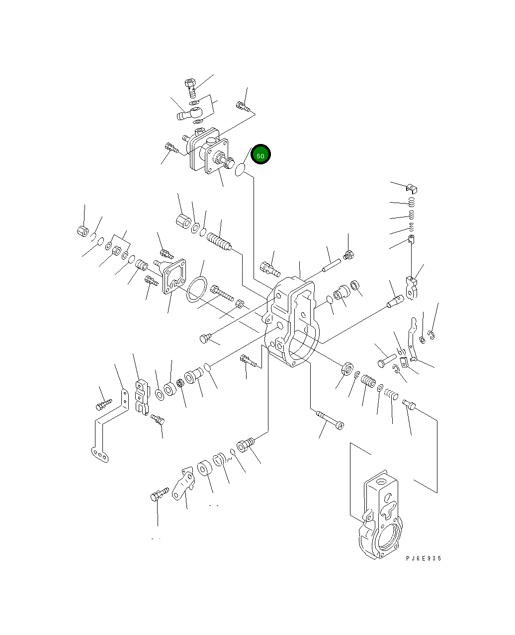 Кольцо уплотнительное (O-Ring) ND949140-4670 Komatsu