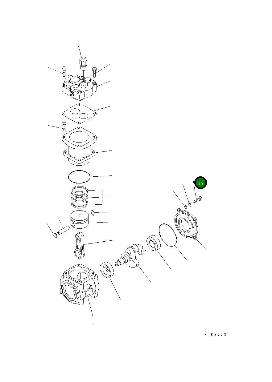 Болт DK487111-0400 Komatsu