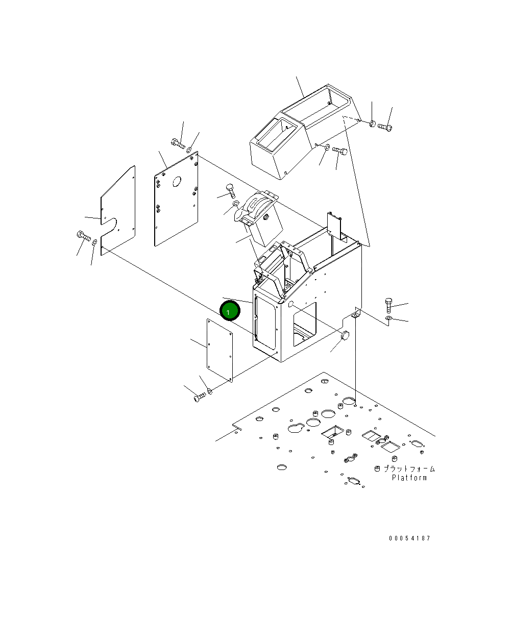 Крышка 23B-43-61141 Komatsu