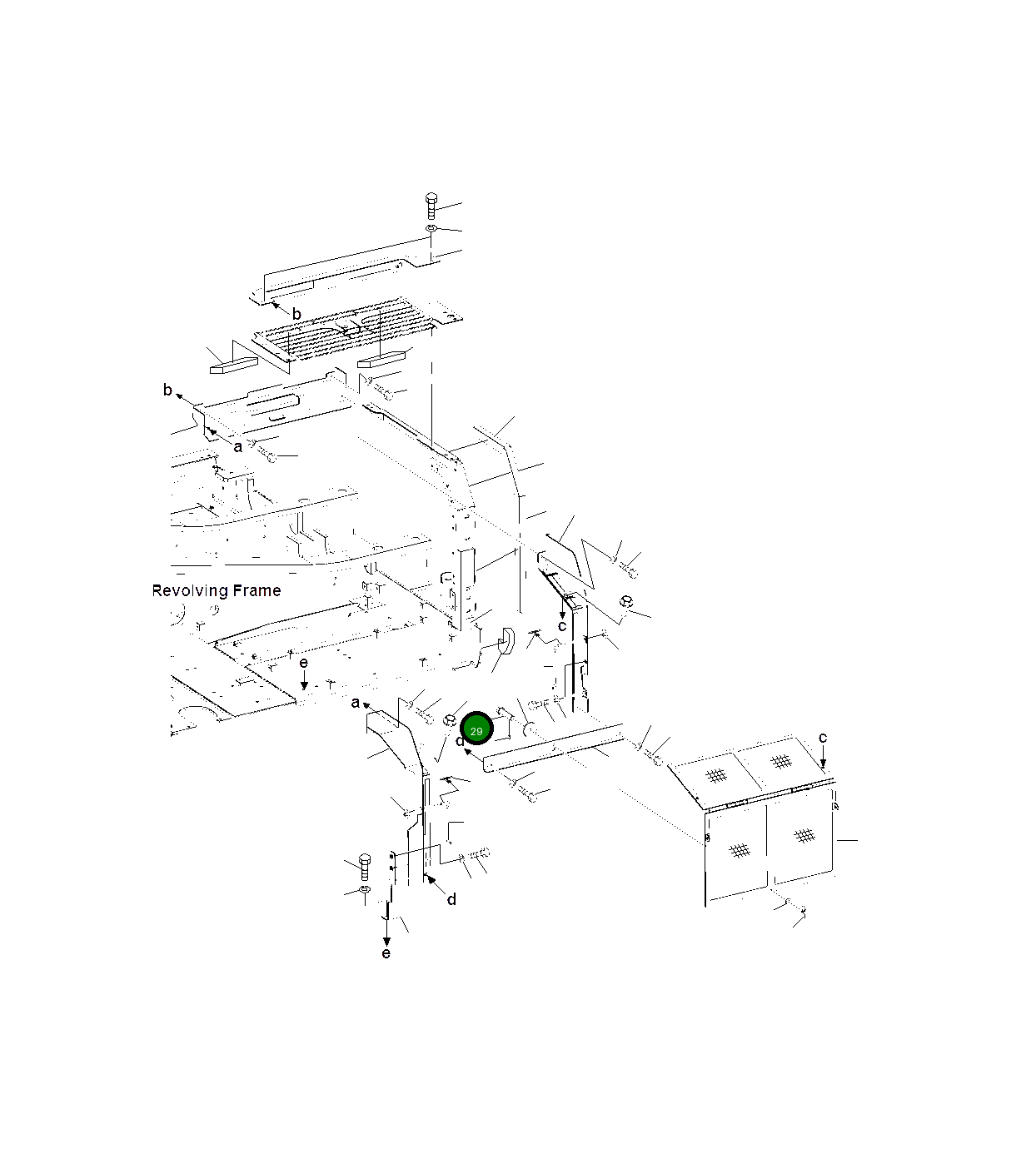 Болт 20Y-54-J3180 Komatsu