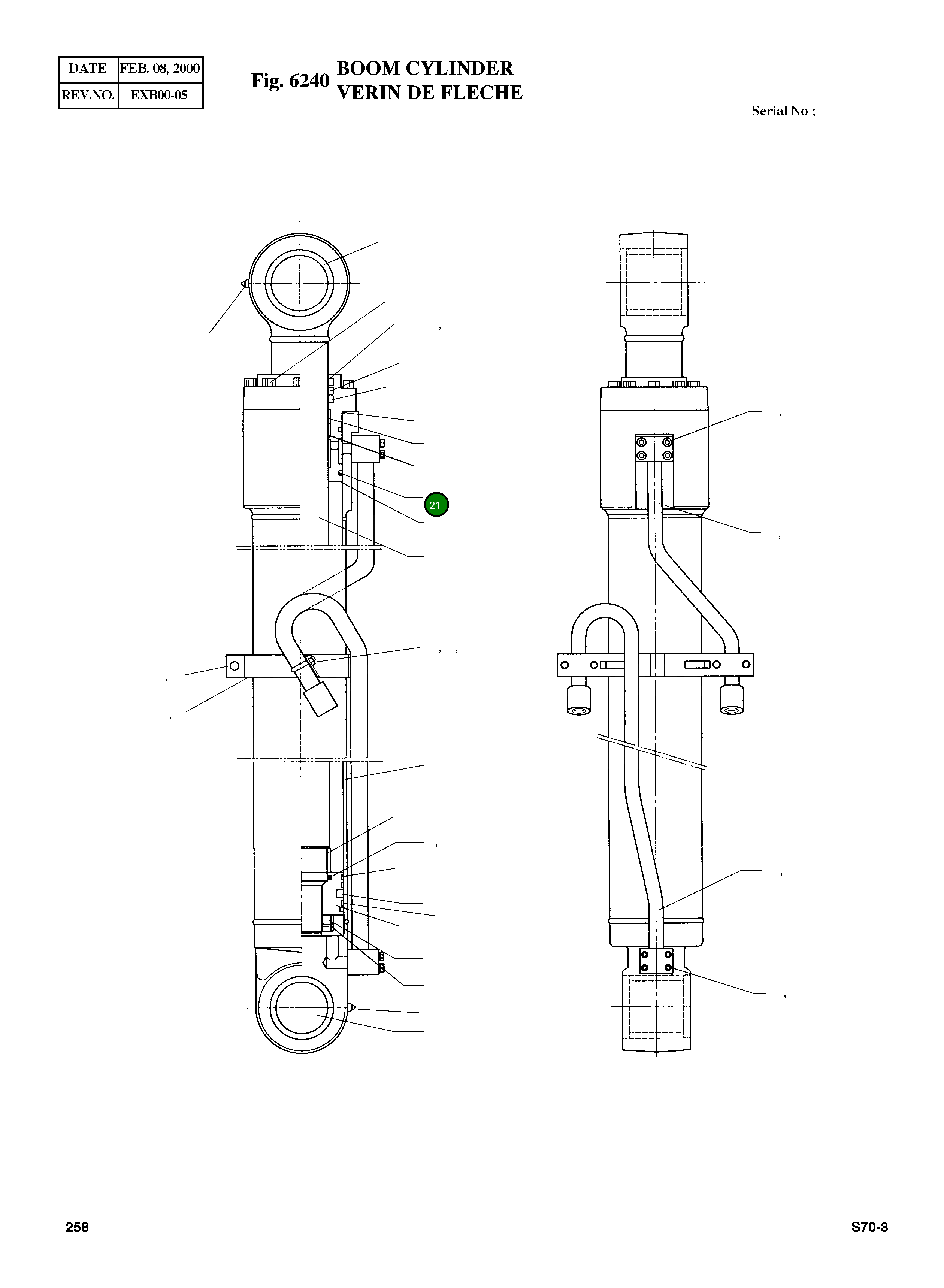 Кольцо уплотнительное (O-Ring) E6311561 Komatsu
