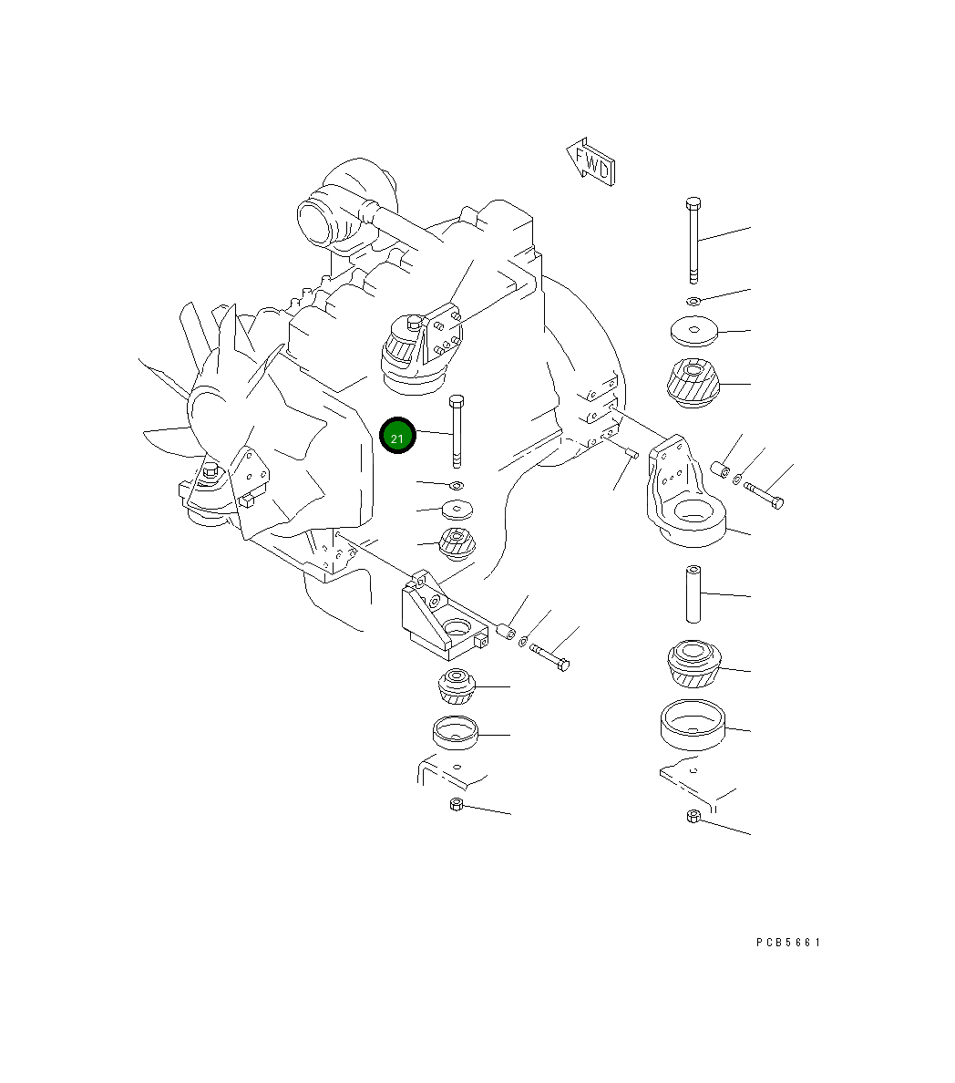 Болт 20Y-01-K1790 Komatsu