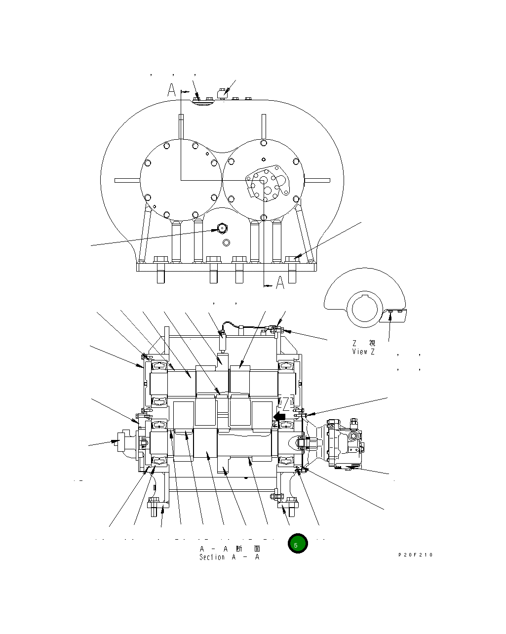 Крышка 279-70-11110 Komatsu