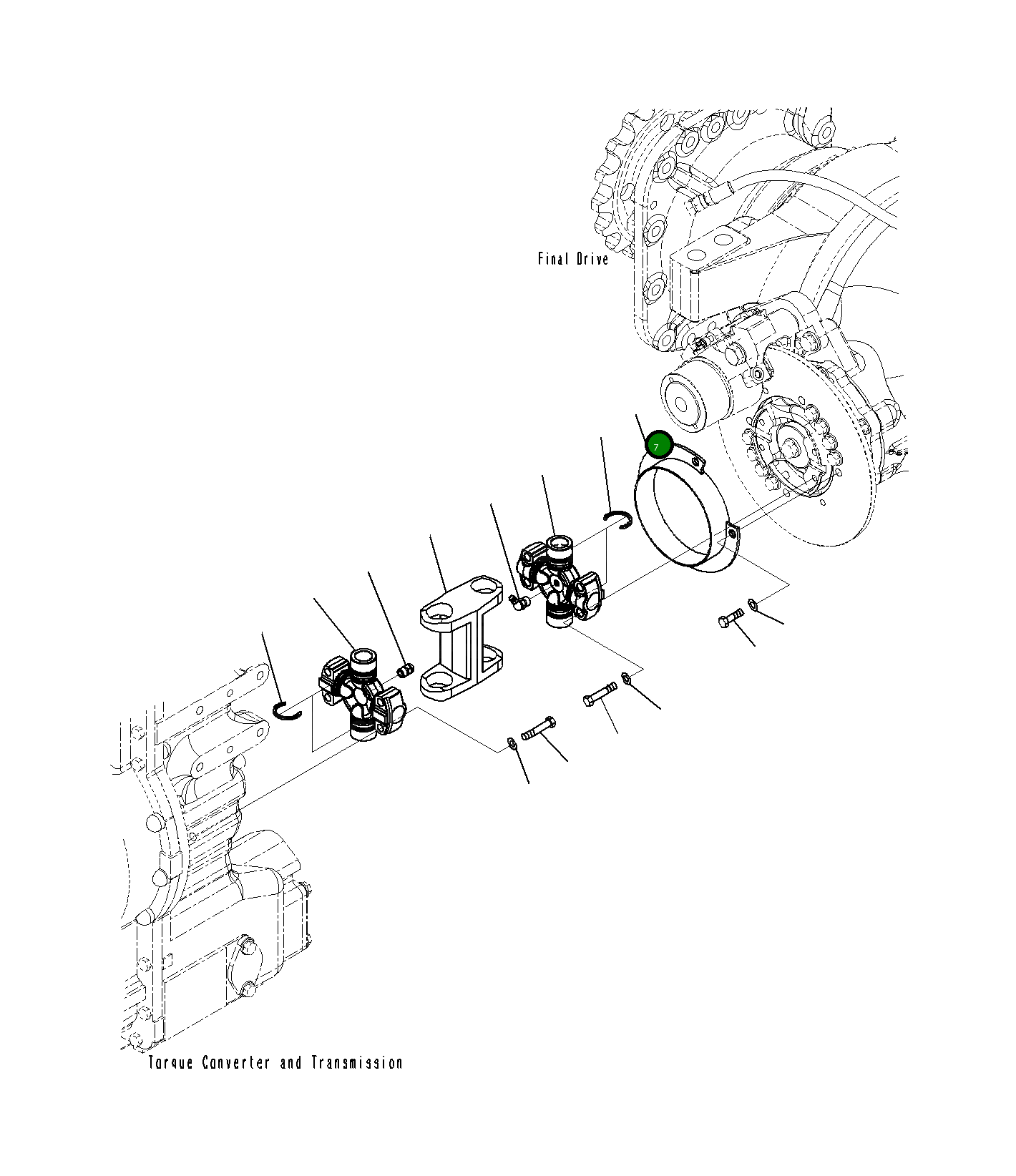 Крышка 23B-32-71330  Komatsu