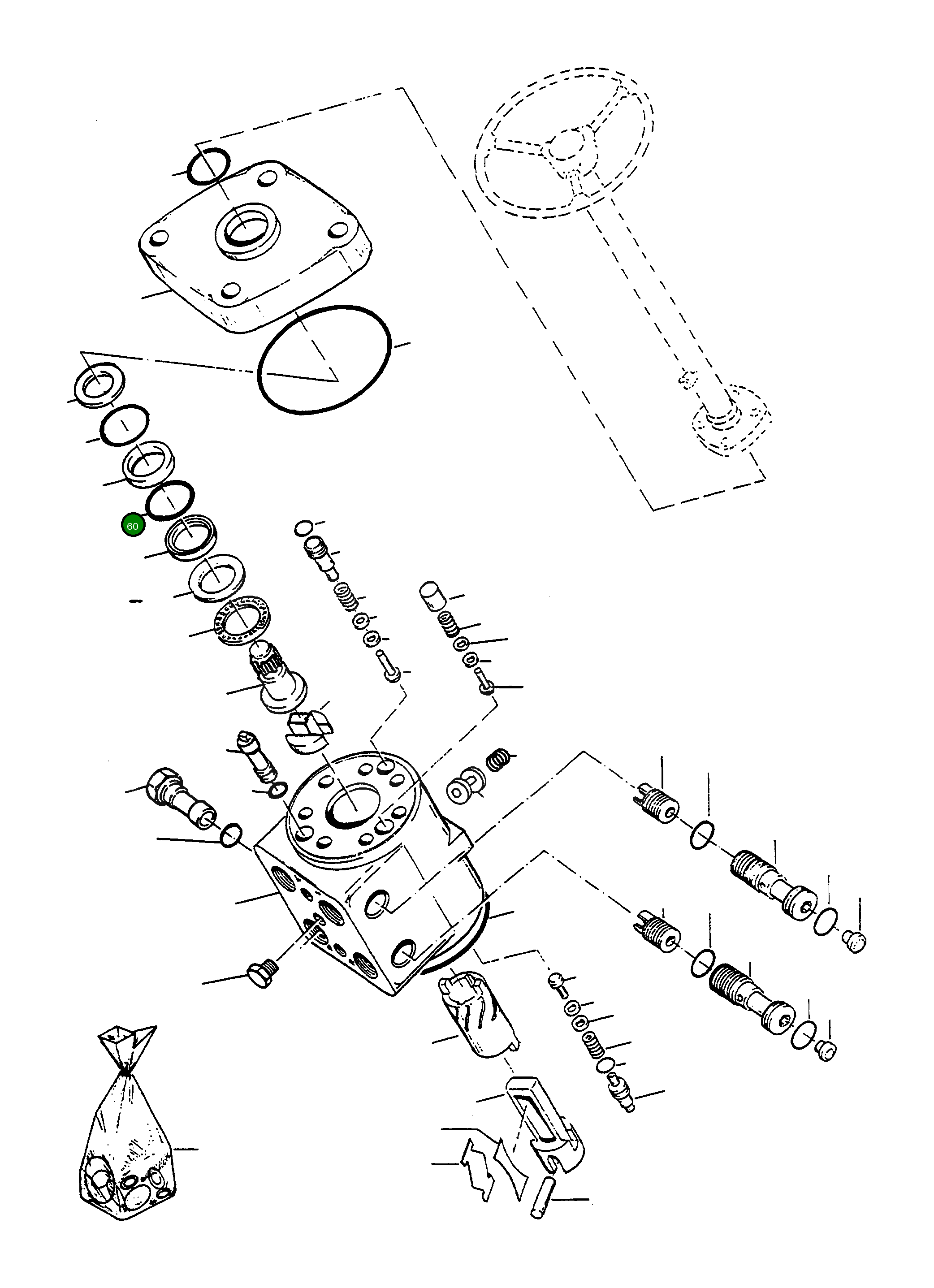 Кольцо уплотнительное (O-Ring) 4913231M1 Komatsu