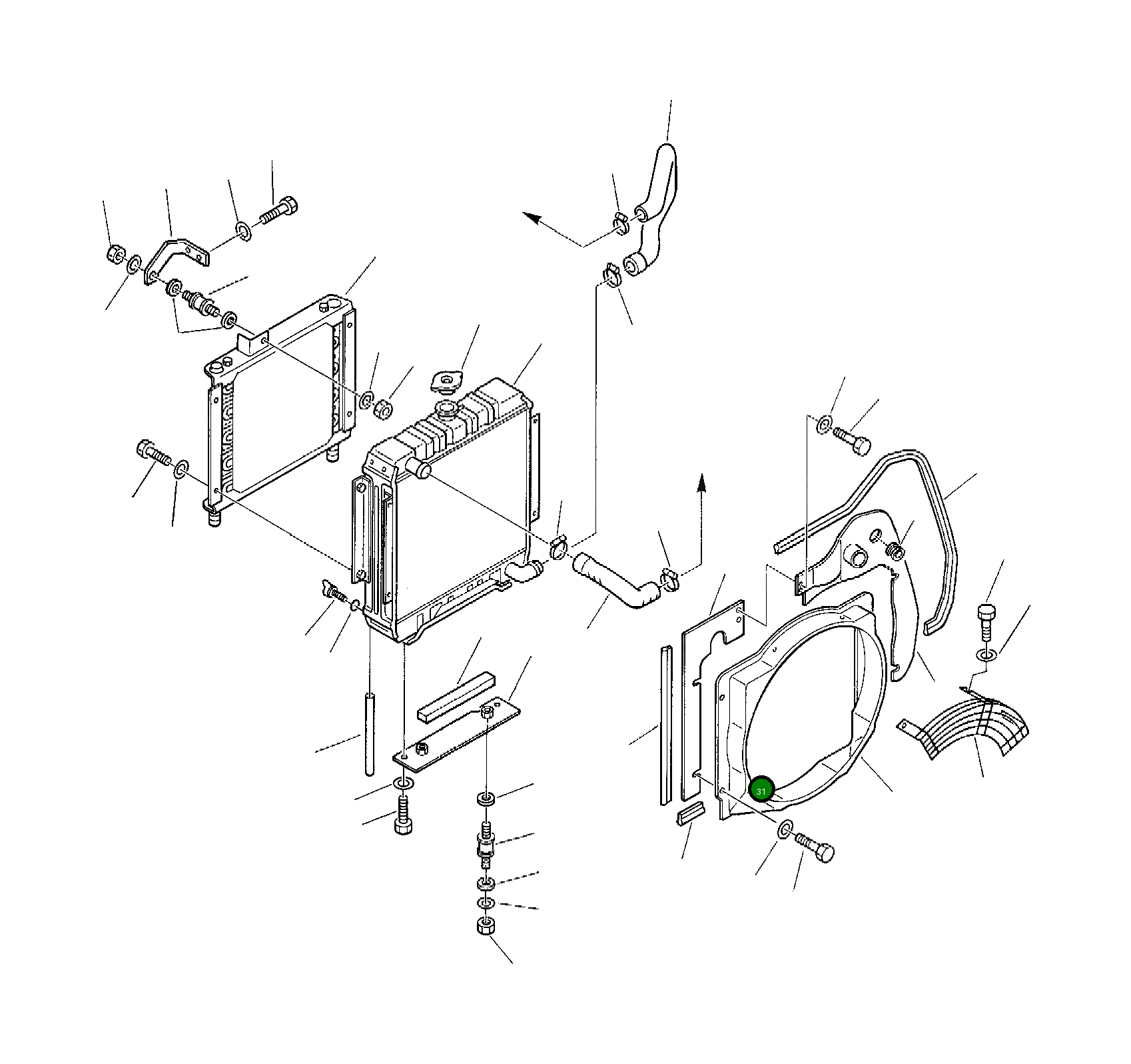 Крышка 3F4507054  Komatsu
