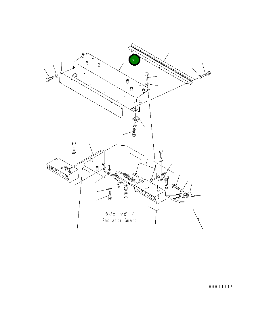 Крышка 198-54-71261 Komatsu