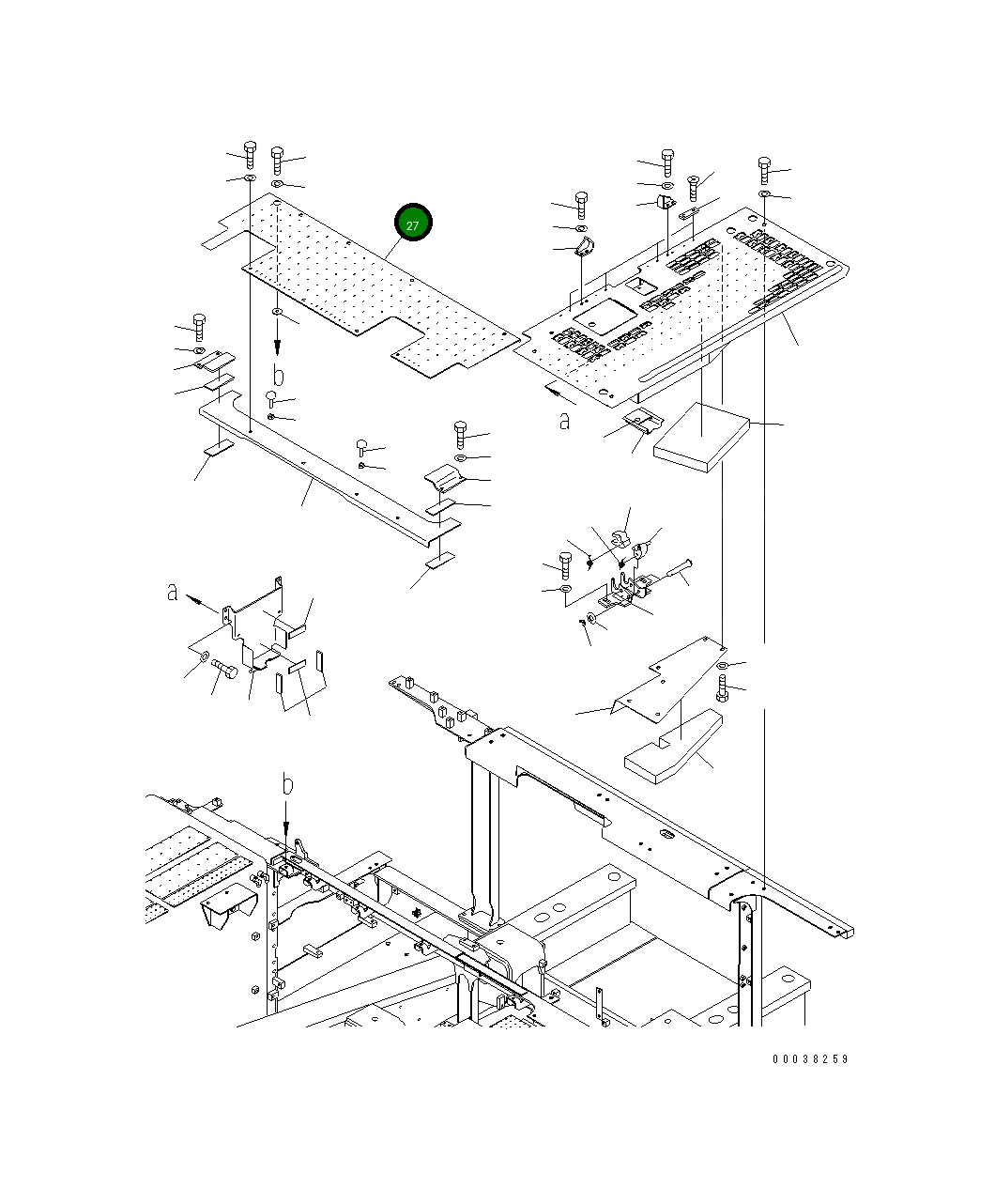Крышка 21M-54-21722 Komatsu